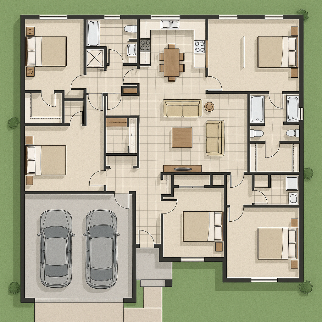 مشروع تصميم منزل دور واحد - مشروع ترميم وصيانة في المنطقة الوسطى ل…