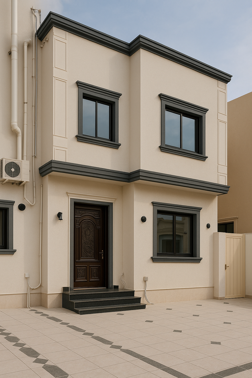 تشطيب متكامل لفلة: سباكة خارجية، - مشروع تشطيب في المنطقة الوسطى ل…