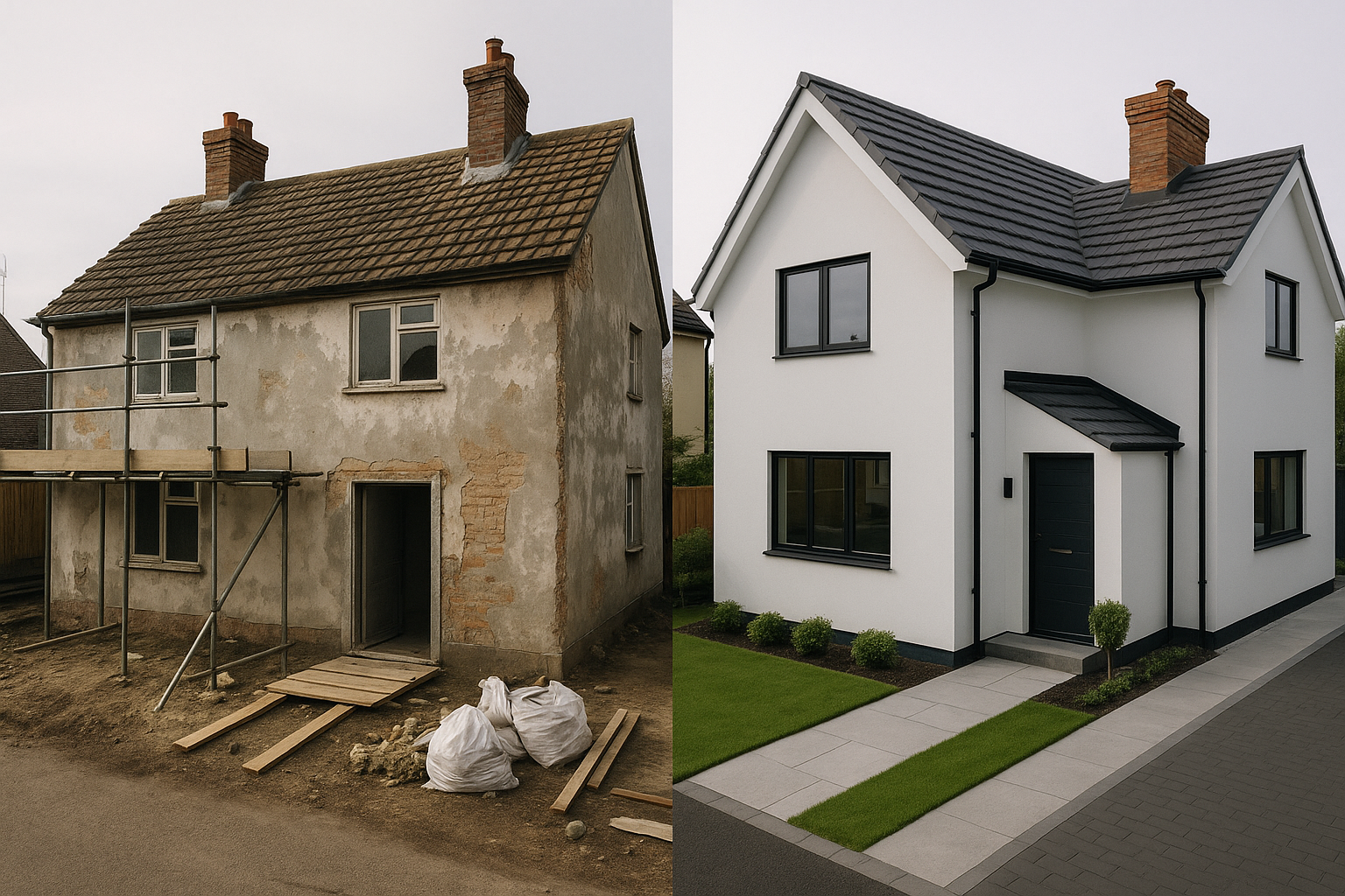 ترميم شامل منزل كامل بأسلوب - مشروع تشطيب في المنطقة الوسطى لدى بو…