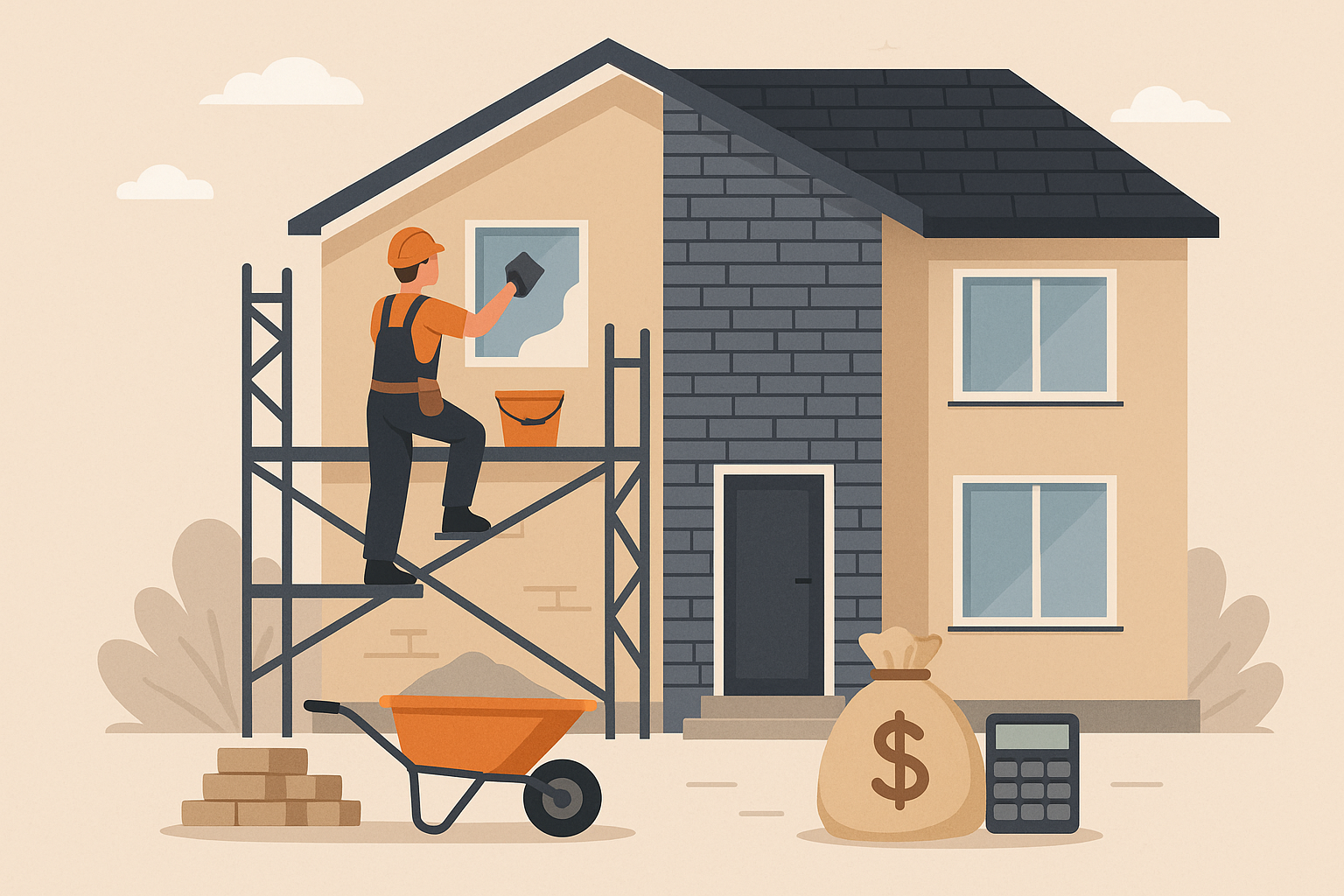 ترميم وتكلفة الوجهات الخارجية للتصاميم - مشروع ترميم وصيانة في ال…