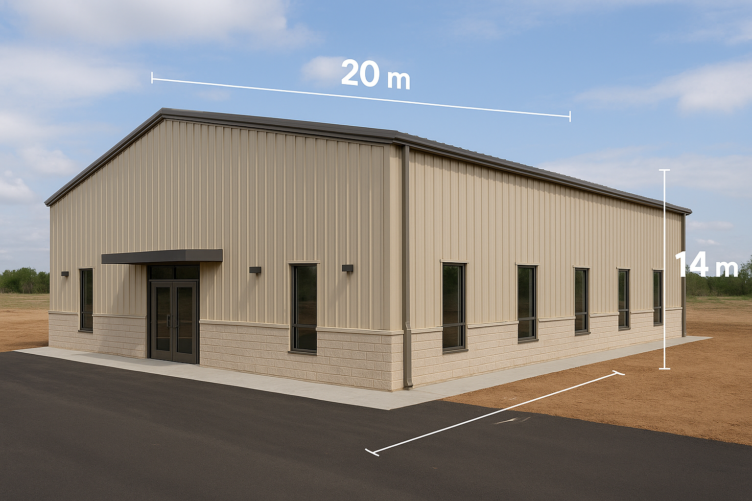 بناء صالة متعددة الاستخدام بمساحة - مشروع تشطيب في المنطقة الوسطى…