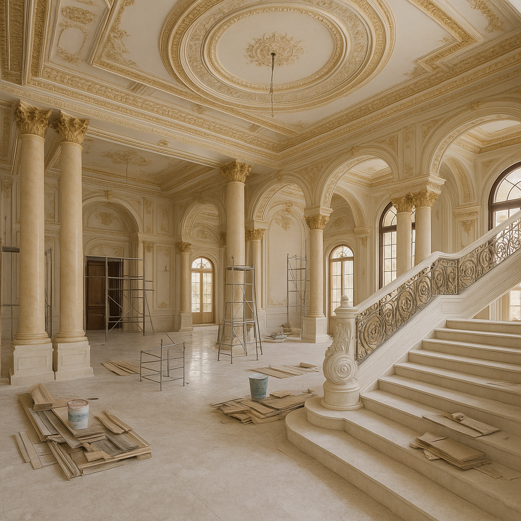 مشروع تشطيب متكامل لقصر فاخر - مشروع تشطيب في المنطقة الغربية لدى…