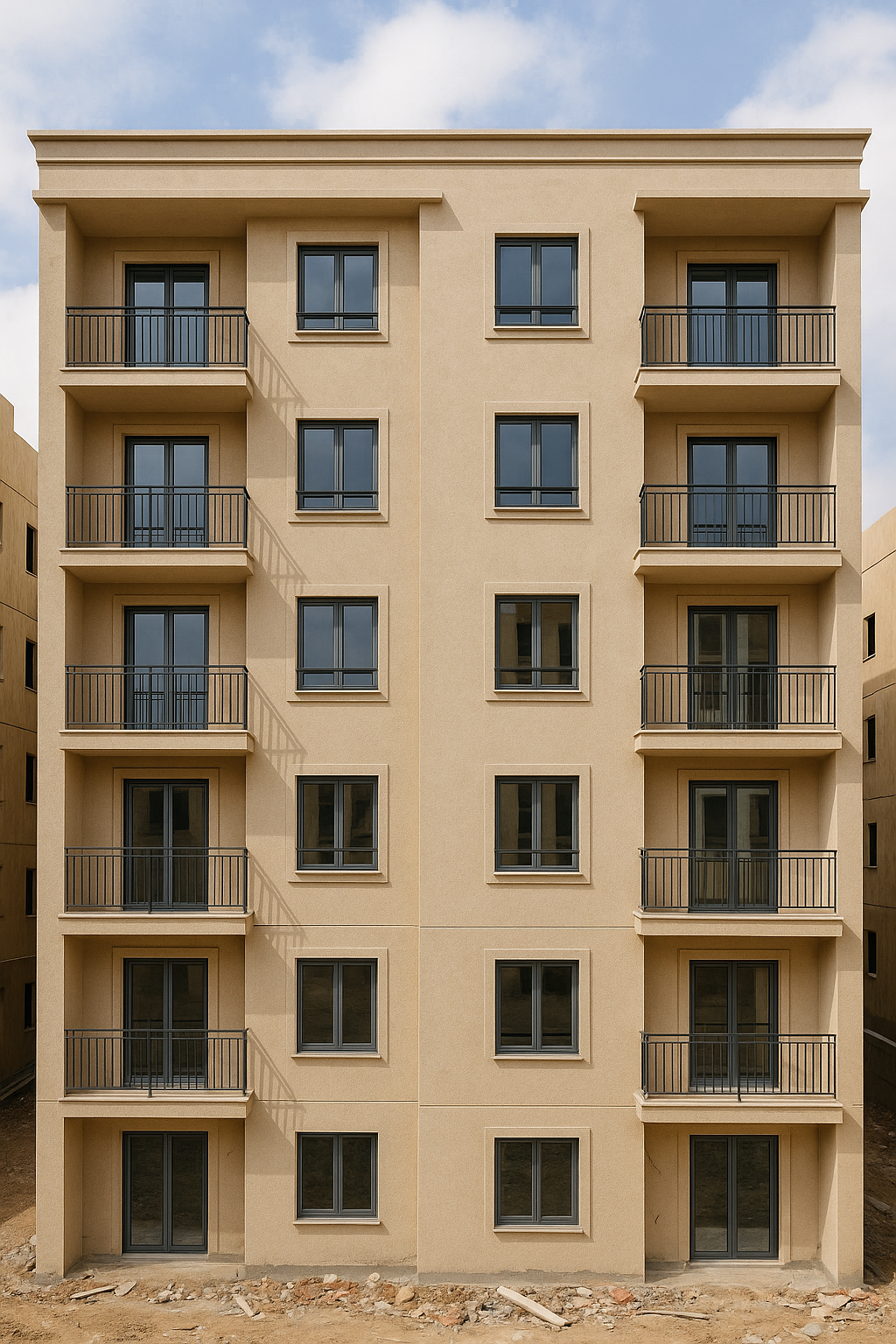 تشطيب عمارة سكنية: توريد وتركيب - مشروع تشطيب في المنطقة الغربية ل…