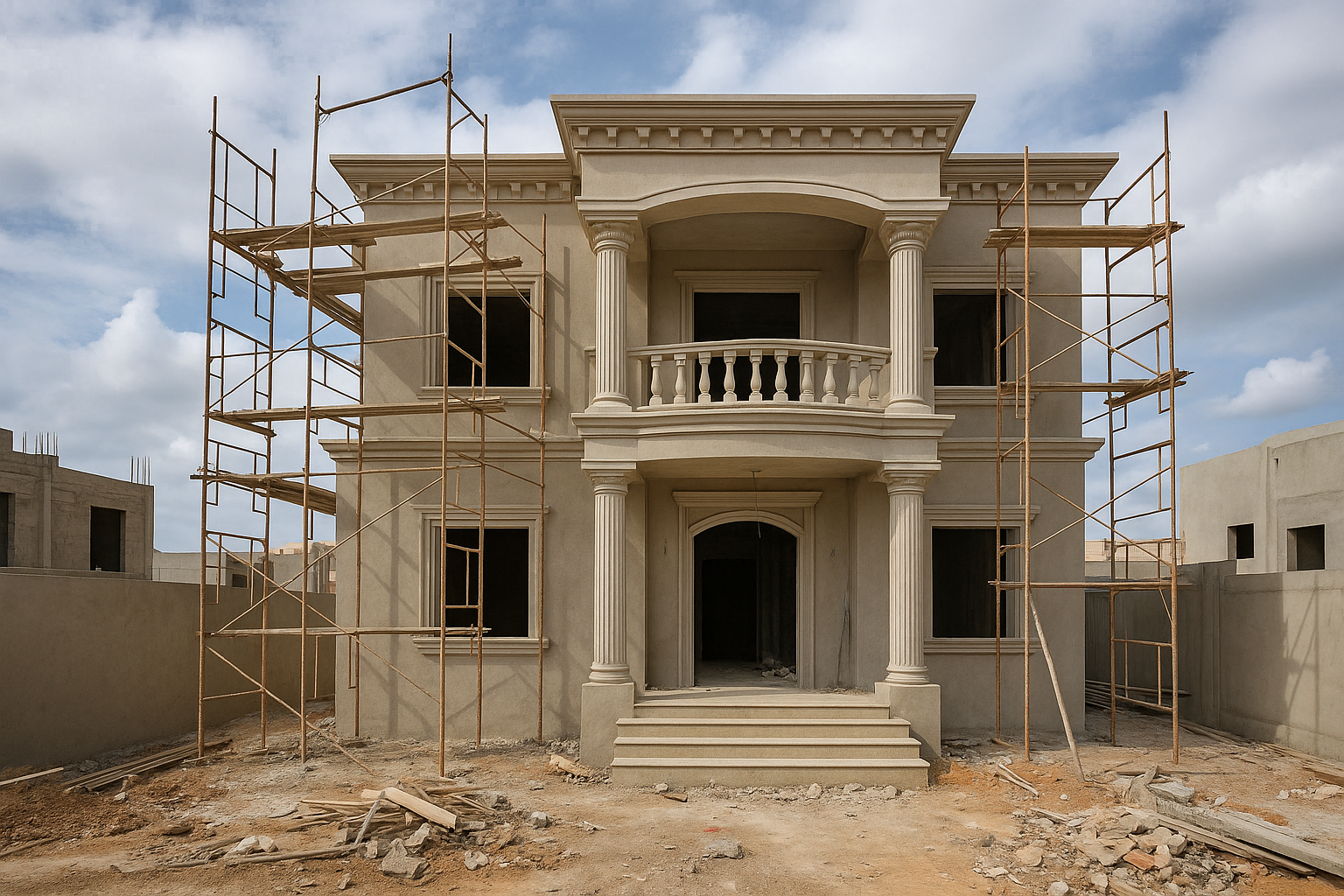 مشروع تشطيب شامل لفيلا قيد - مشروع تشطيب في المنطقة الغربية لدى بو…