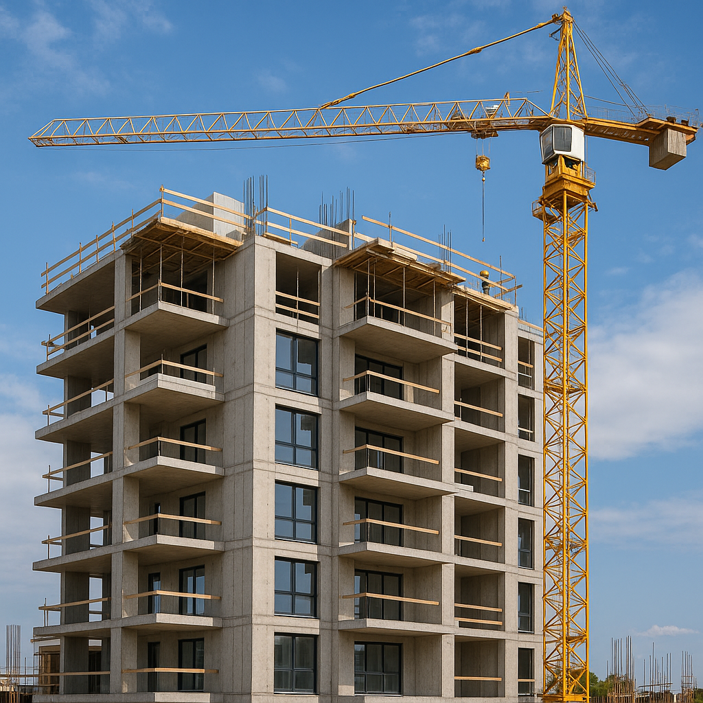 مشروع بناء عمارة سكنية حديثة - مشروع بناء جديد في المنطقة الغربية…