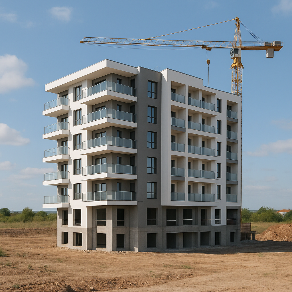 بناء حديث لمشروع سكني على - مشروع بناء جديد في المنطقة الغربية لدى…