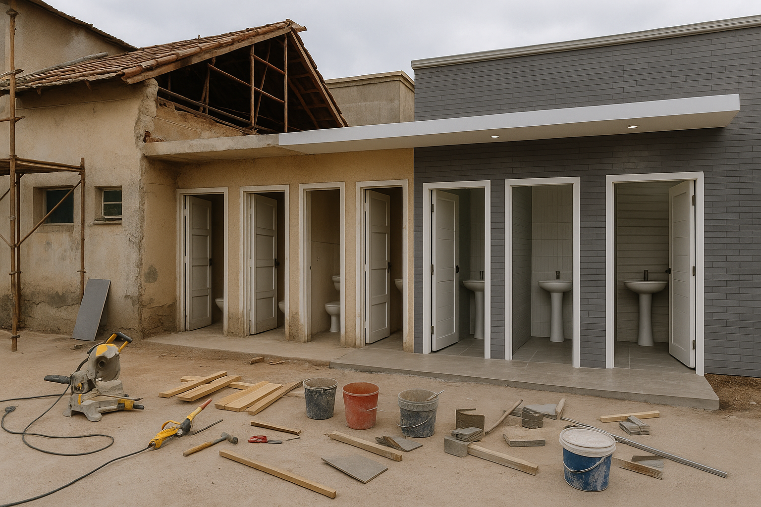 مشروع ترميم وصيانة شاملة: تجديد - مشروع ترميم وصيانة في المنطقة ال…