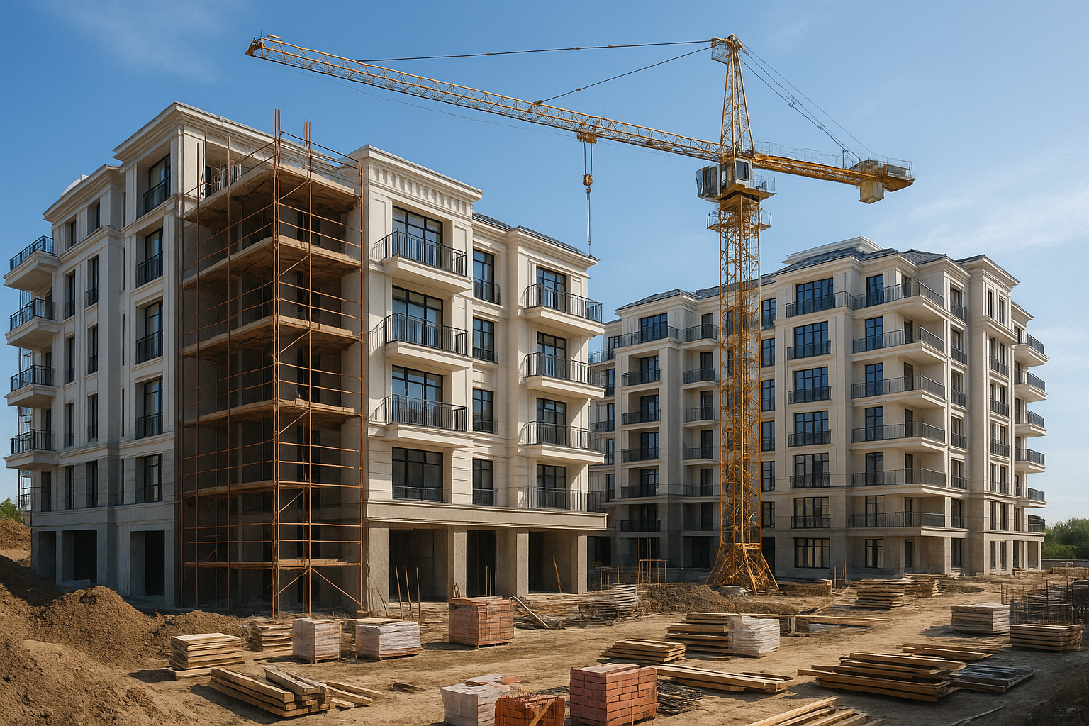 مشروع بناء جديد لمجمع سكني - مشروع بناء جديد في المنطقة الغربية لد…