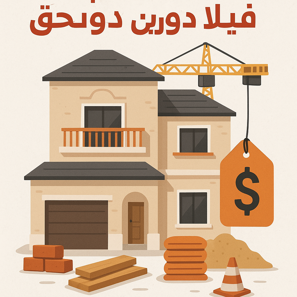 تكلفة تشطيب فيلا دورين وملحق - مشروع تشطيب في المنطقة الغربية لدى…