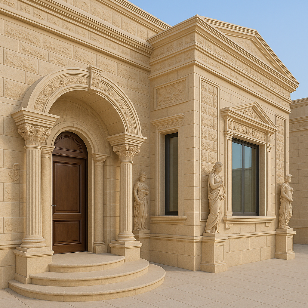 ديكور ومنحوتات حجرية لــ 3500 - مشروع ديكور في المنطقة الغربية لدى ب…