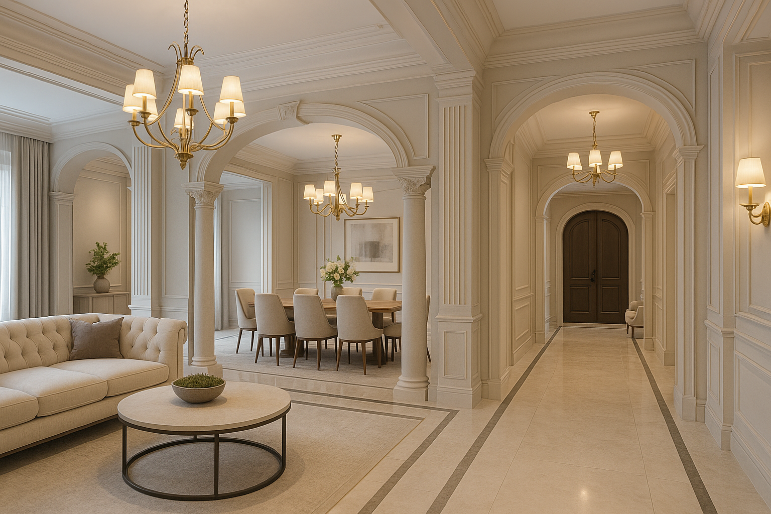 مشروع ديكور داخلي شامل لمنزل - مشروع ديكور في المنطقة الوسطى لدى ب…