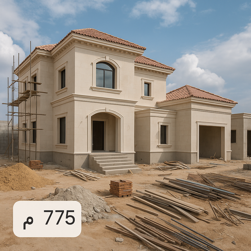 مشروع بناء فيلا دورين وملحق - مشروع تشطيب في المنطقة الغربية لدى ب…