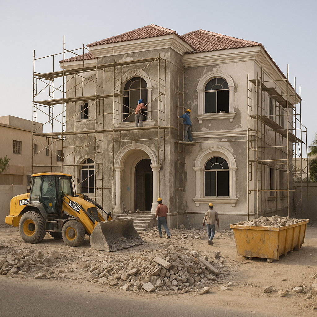 ترميم شامل لفلة سكنية في - مشروع ترميم وصيانة في المنطقة الغربية ل…