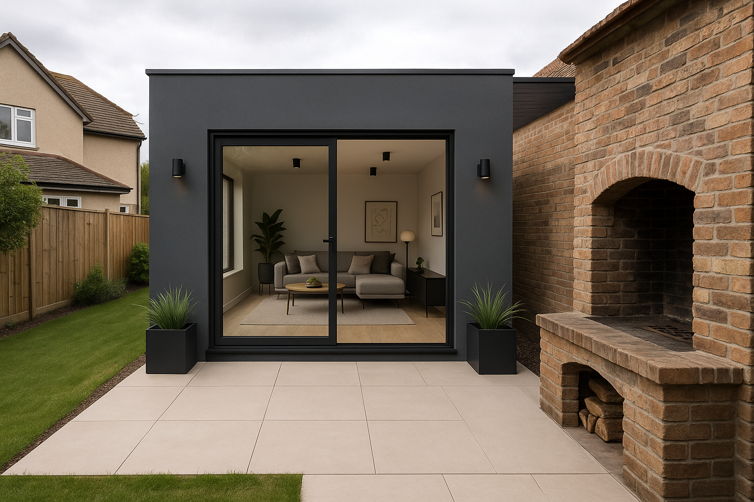 تحويل مشب خارجي إلى ملحق - مشروع ترميم وصيانة في المنطقة الوسطى لد…