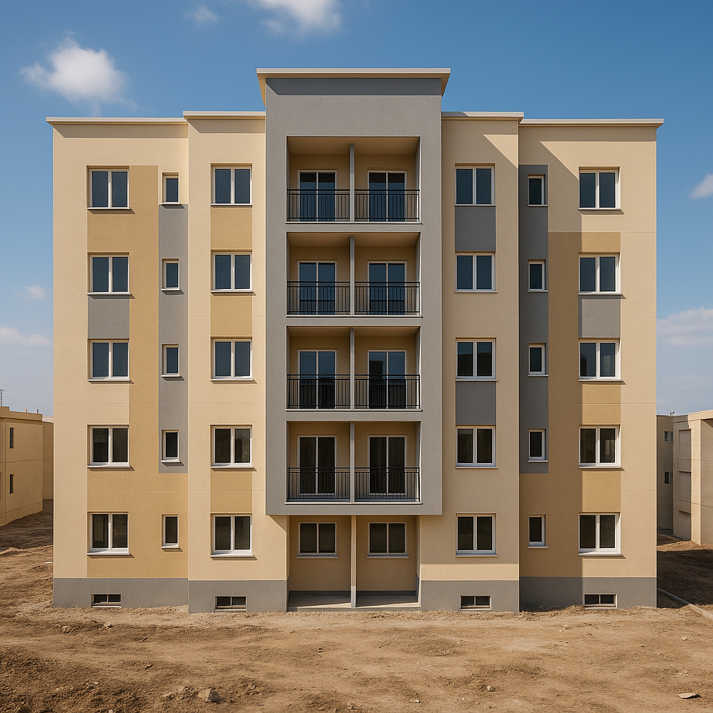 بناء سكني جديد بتصميم ذاتي - مشروع بناء جديد في المنطقة الغربية لد…