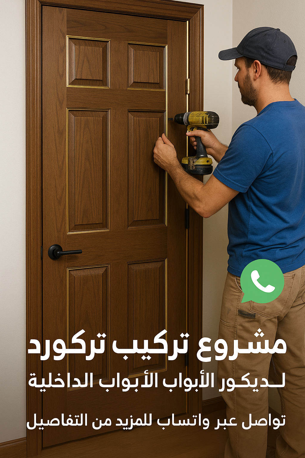 مشروع تركيب شينورد لديكور الأبواب - مشروع ديكور في المنطقة الغربي…