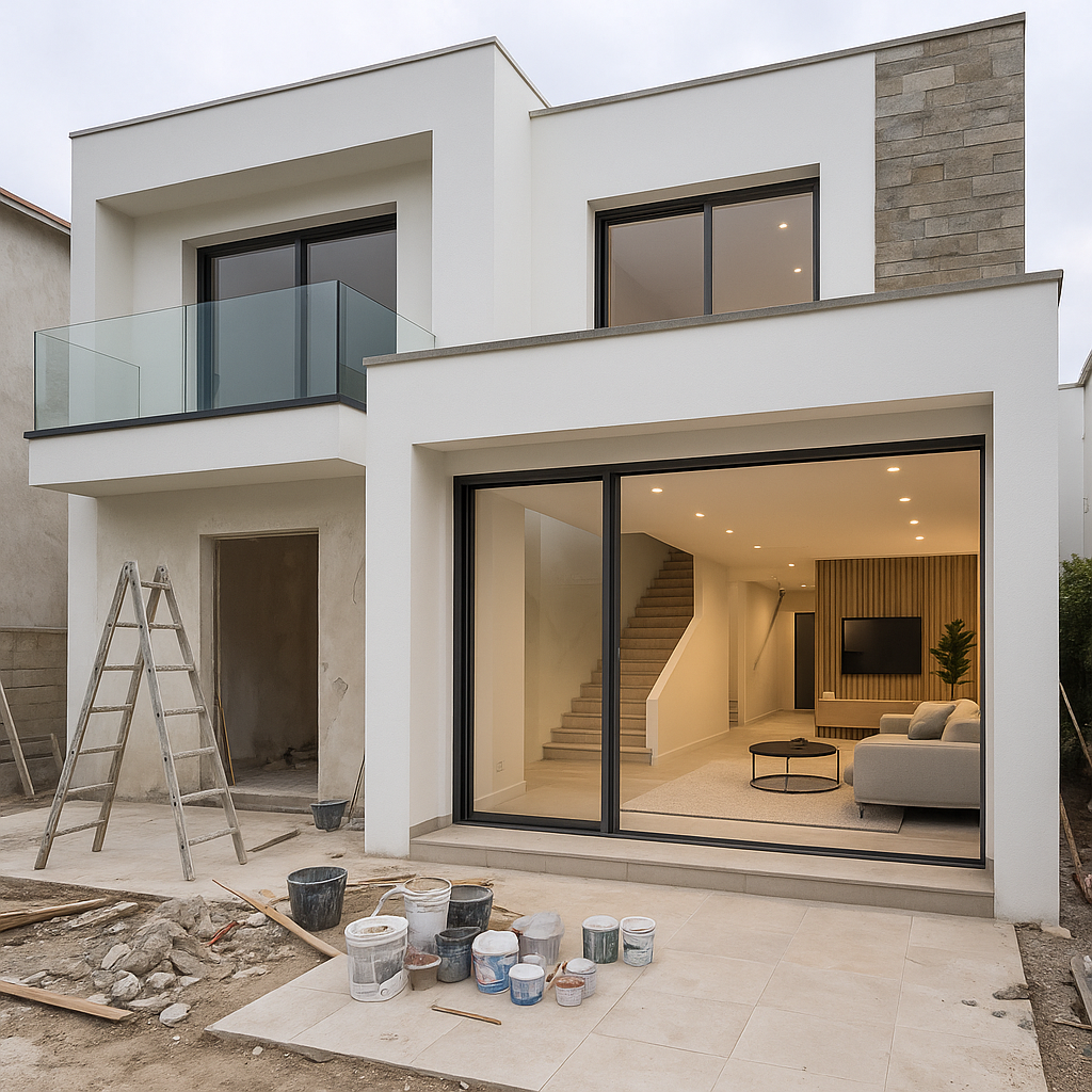 إعادة ترميم وتشطيب لفلة خاصة - مشروع تشطيب في المنطقة الوسطى لدى ب…