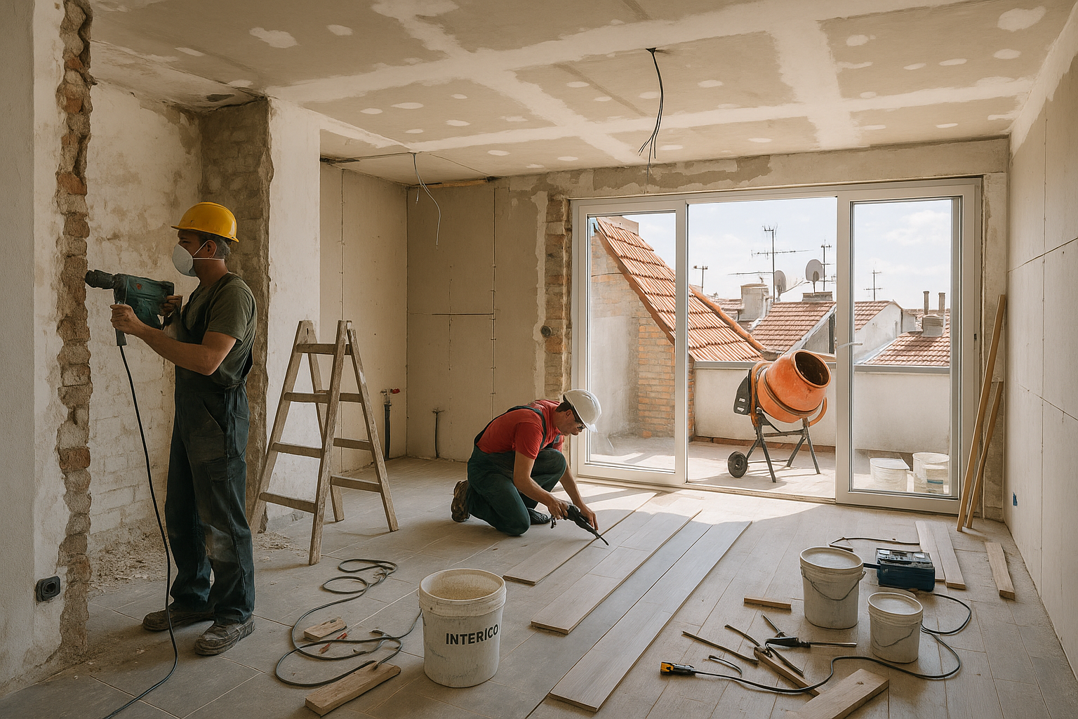 ترميم وتجديد شقة في السطح - مشروع ترميم وصيانة في المنطقة الوسطى ل…