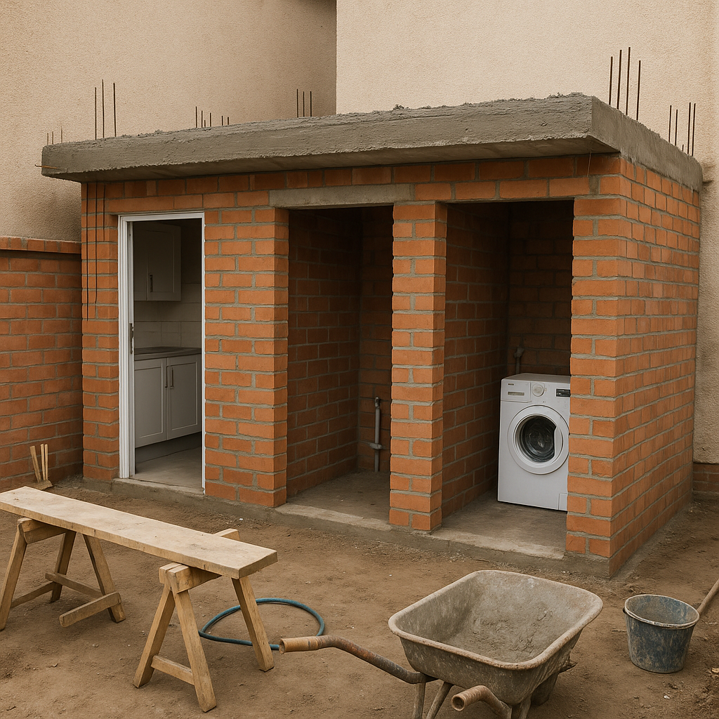 بناء مطبخ ومستودع وغرفة غسيل - مشروع تشطيب في المنطقة الشرقية لدى…