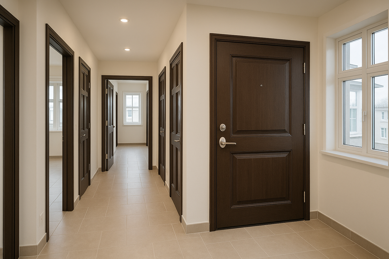 تشطيب شقة: تركيب 16 باب - مشروع تشطيب في المنطقة الغربية لدى بوابات…