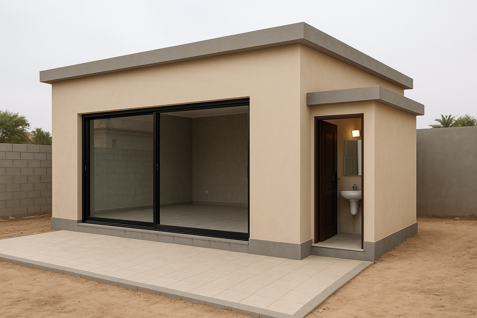 مشروع بناء خارجي لمجلس ملحق - مشروع تشطيب في المنطقة الغربية لدى ب…