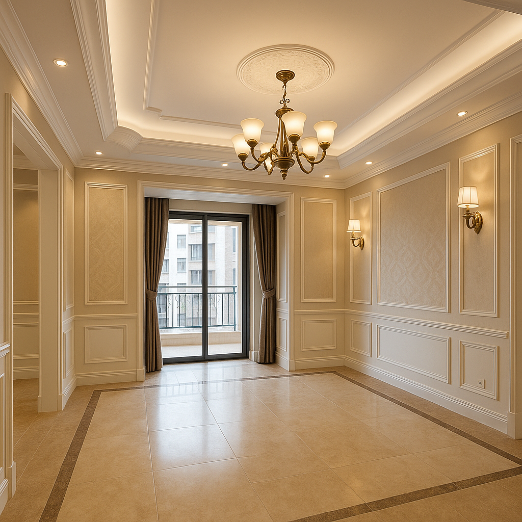 تشطيب داخلي شامل جبس ودهانات - مشروع تشطيب في المنطقة الوسطى لدى ب…