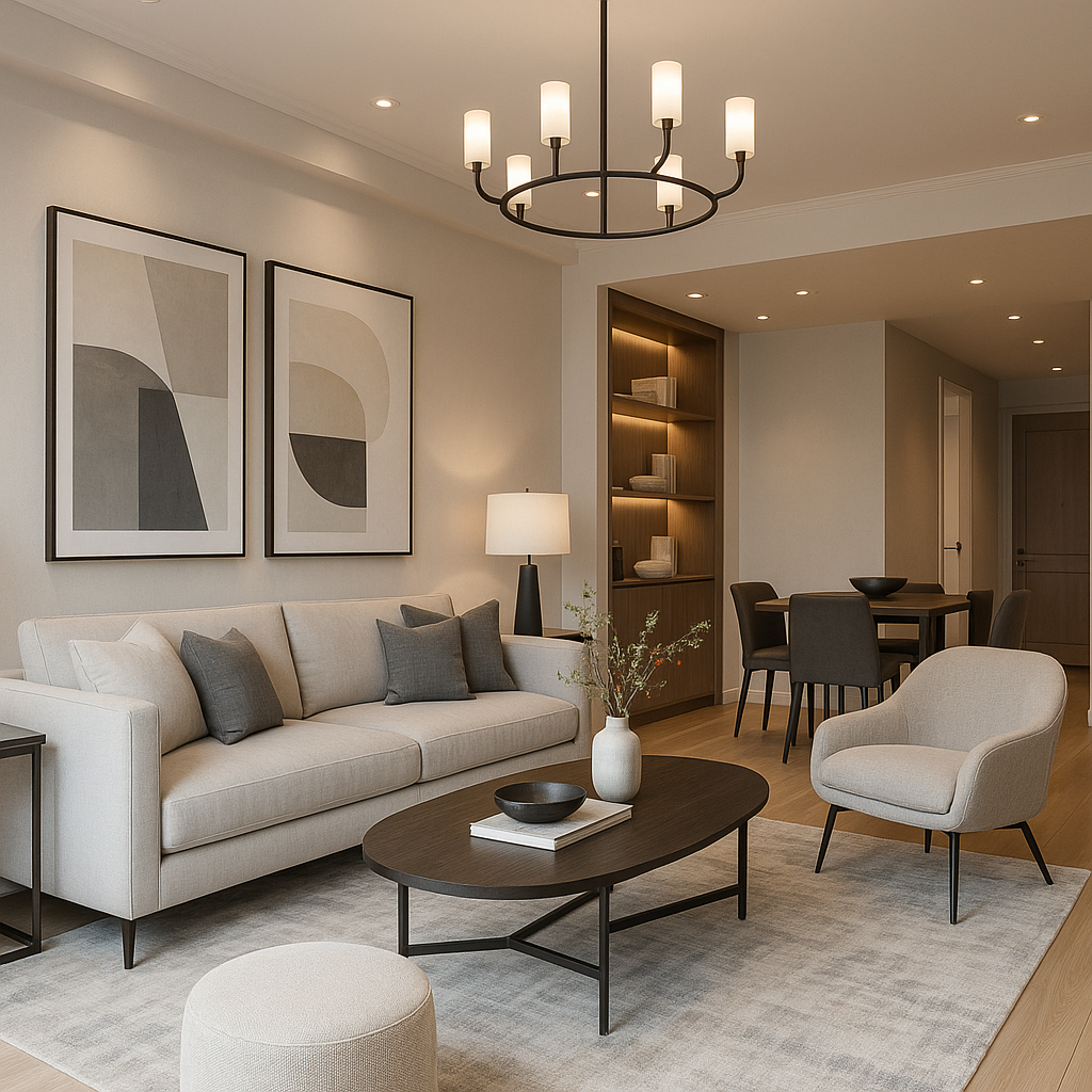 تصميم ديكور شقة معاصرة بأسلوب - مشروع ديكور في المنطقة الوسطى لدى…