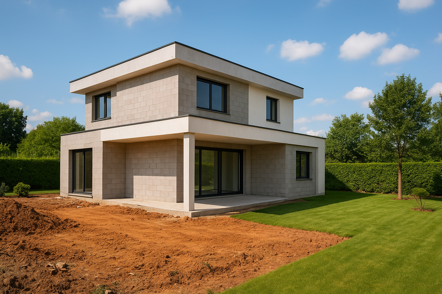 مشروع بناء جديد لفيلا مكونة - مشروع بناء جديد في المنطقة الوسطى لد…