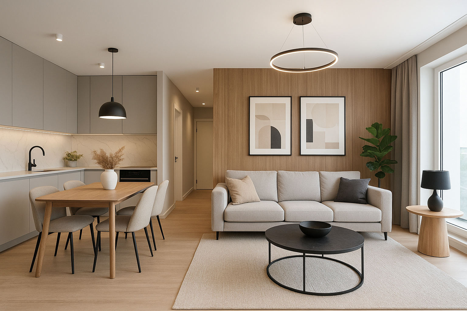 تشطيب شامل لشقة سكنية بأسلوب - مشروع تشطيب في المنطقة الوسطى لدى ب…