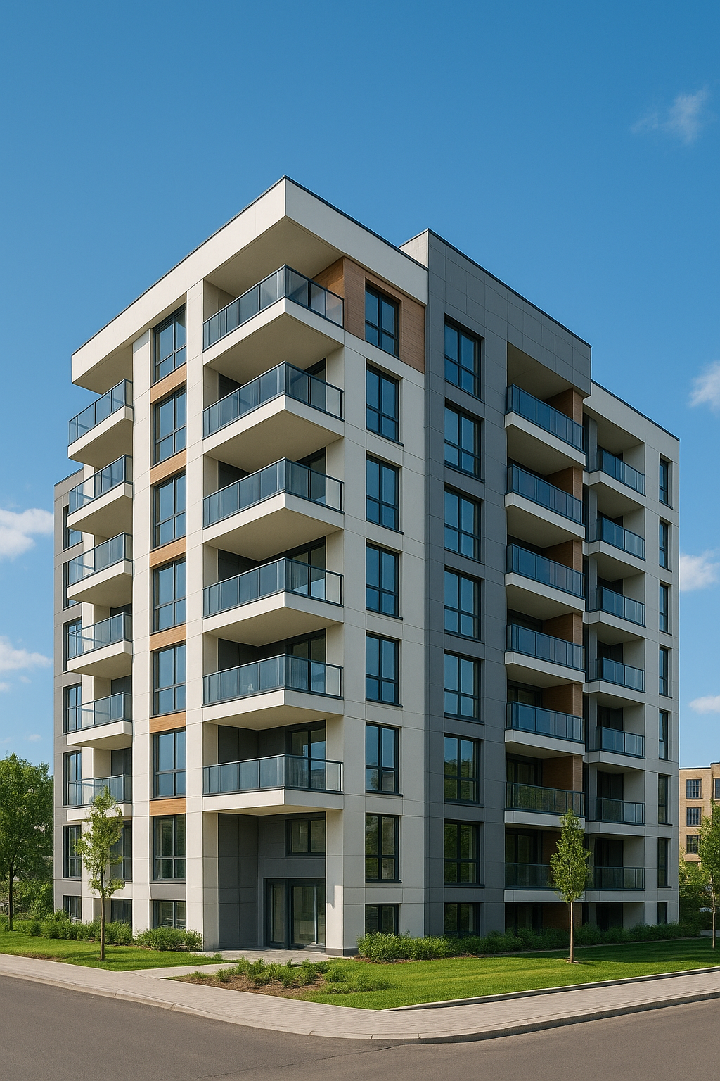 بناء عمارة شقق سكنية حديثة - مشروع بناء جديد في المنطقة الغربية لد…