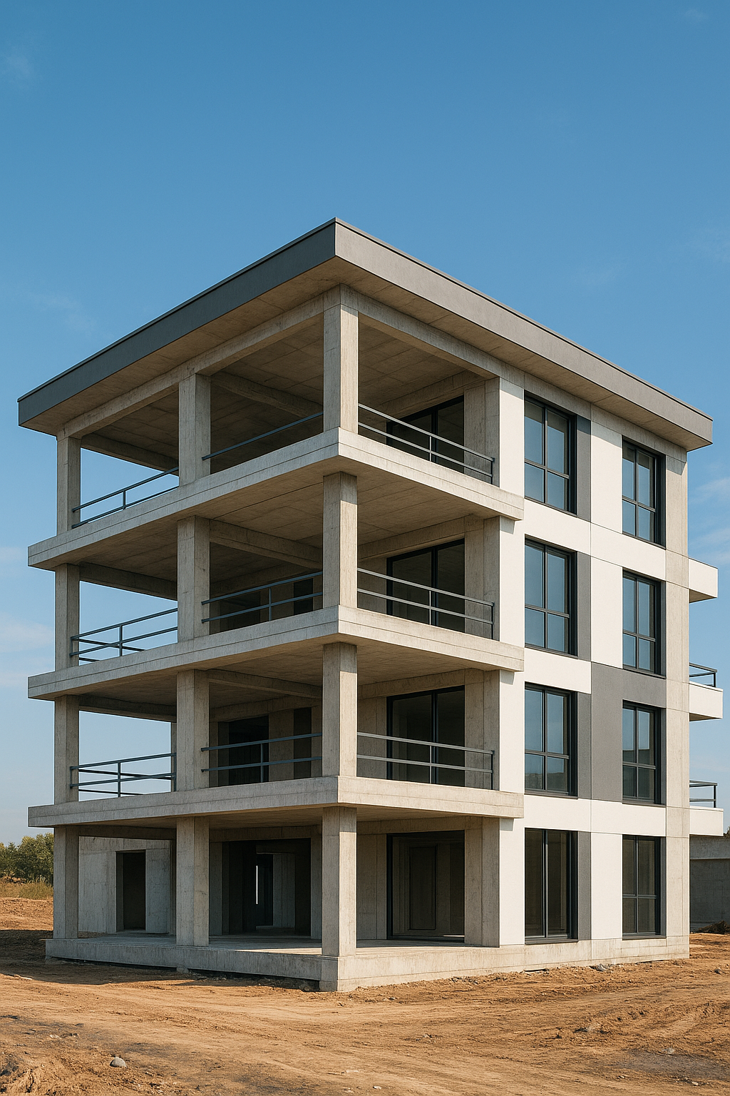 تشطيب شامل لمبنى جاهز بهيكل - مشروع تشطيب في المنطقة الوسطى لدى بو…