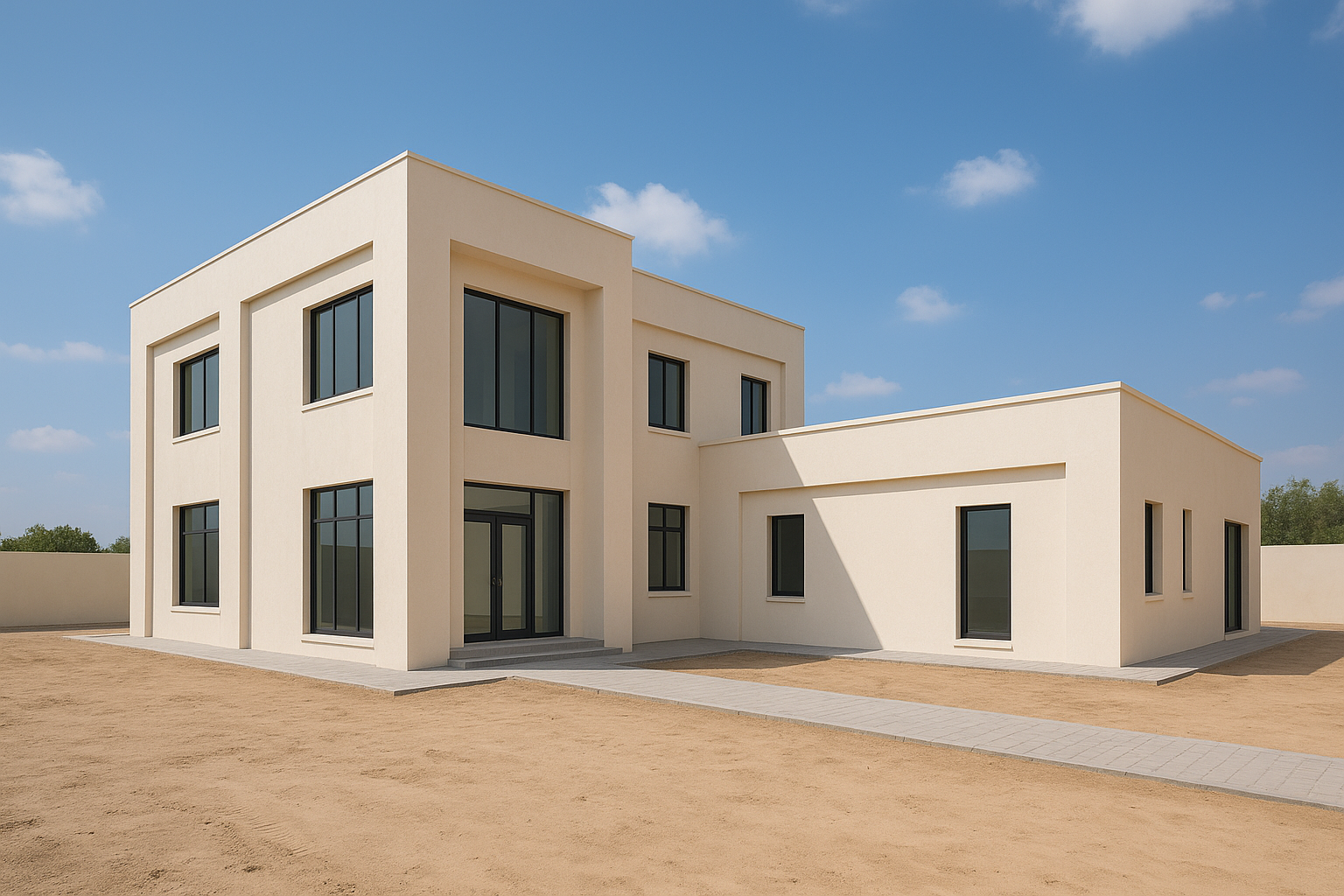 بناء جديد لدورين وملحق على - مشروع بناء جديد في المنطقة الوسطى لدى…