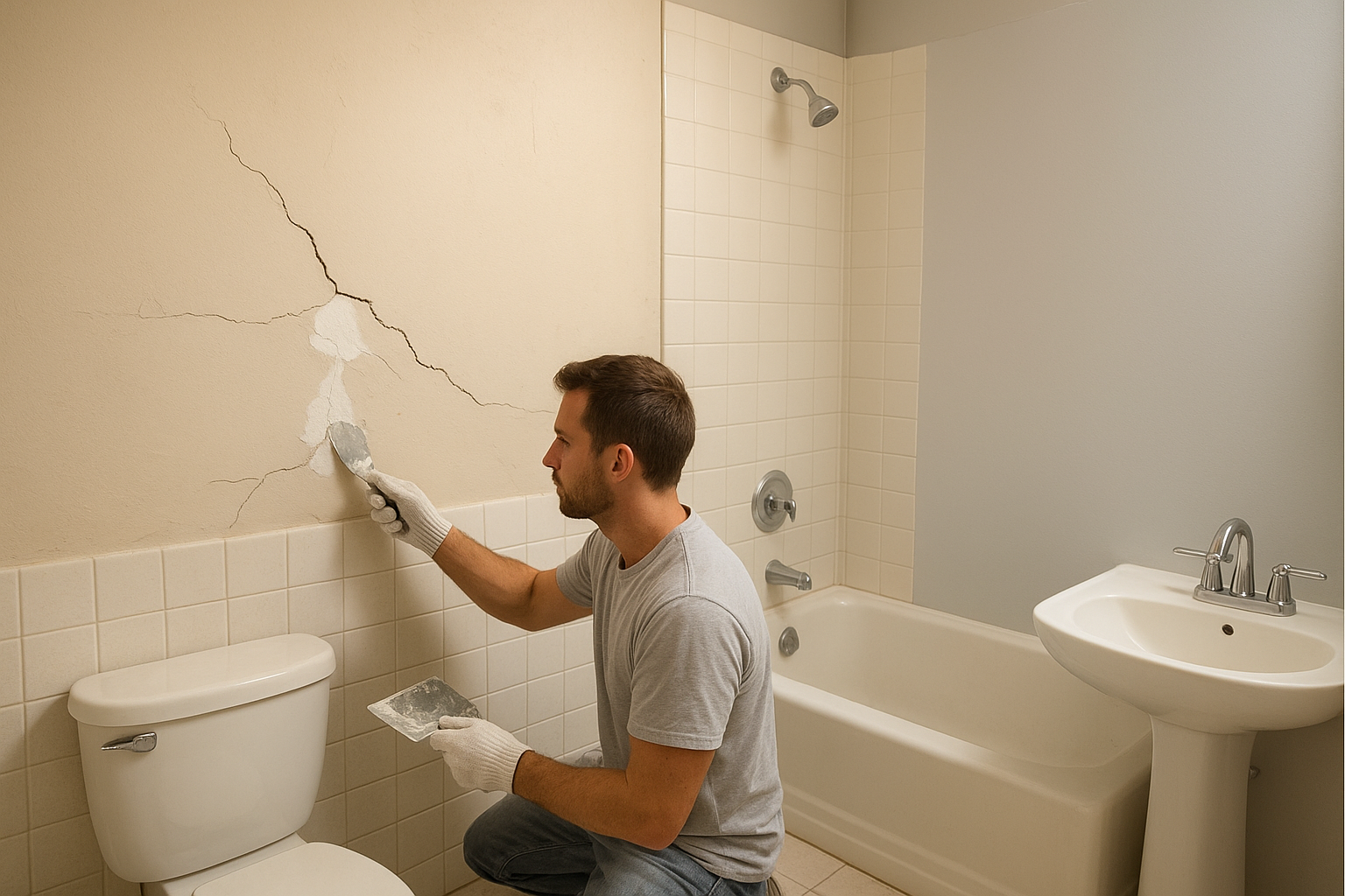 ترميم وتجديد: دهانات وتصليح شقوق - مشروع ترميم وصيانة في المنطقة ا…