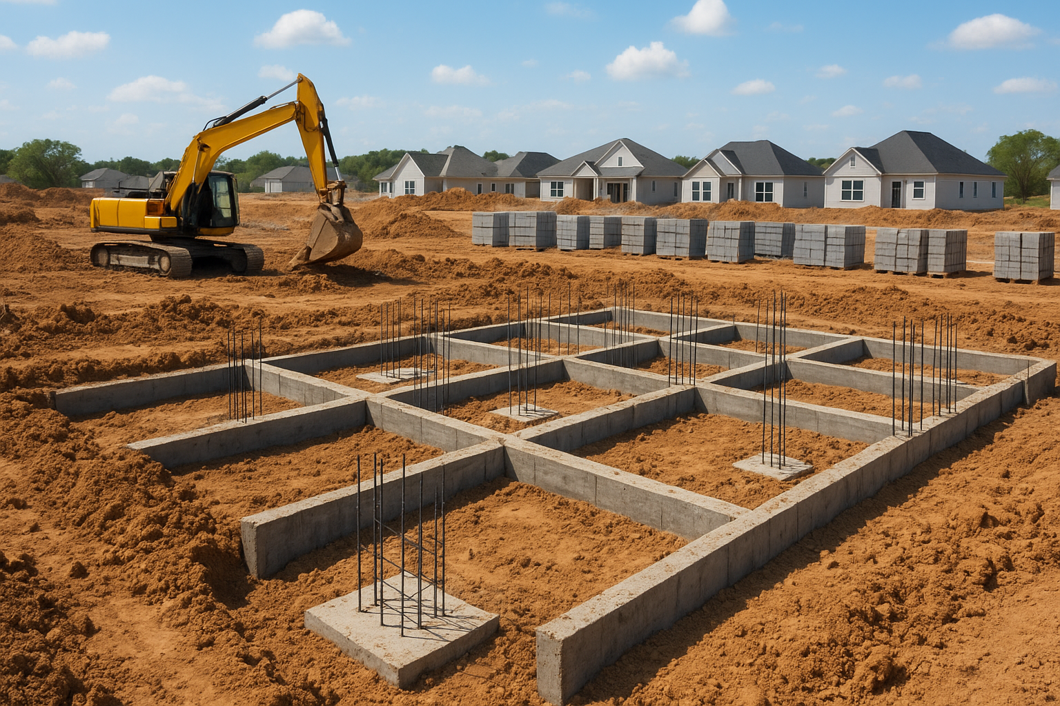 بناء وتجهيز قطعة أرض جاهزة - مشروع بناء جديد في المنطقة الغربية لد…