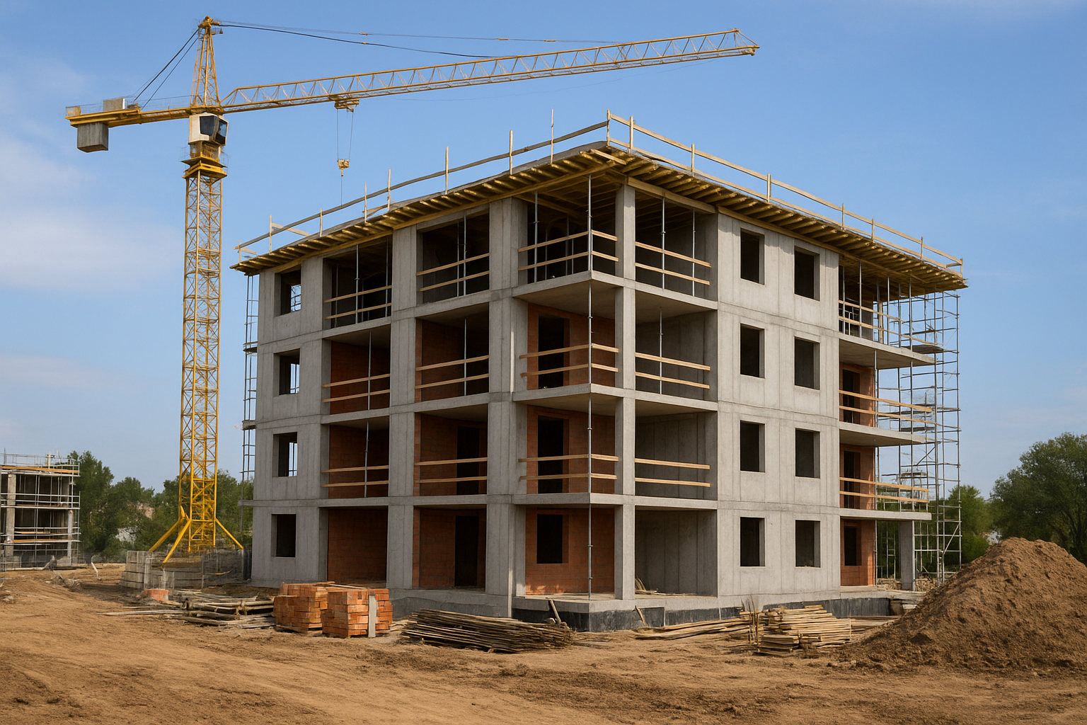 مشروع إنشاء مبنى سكني جديد - مشروع بناء جديد في المنطقة الشرقية لد…