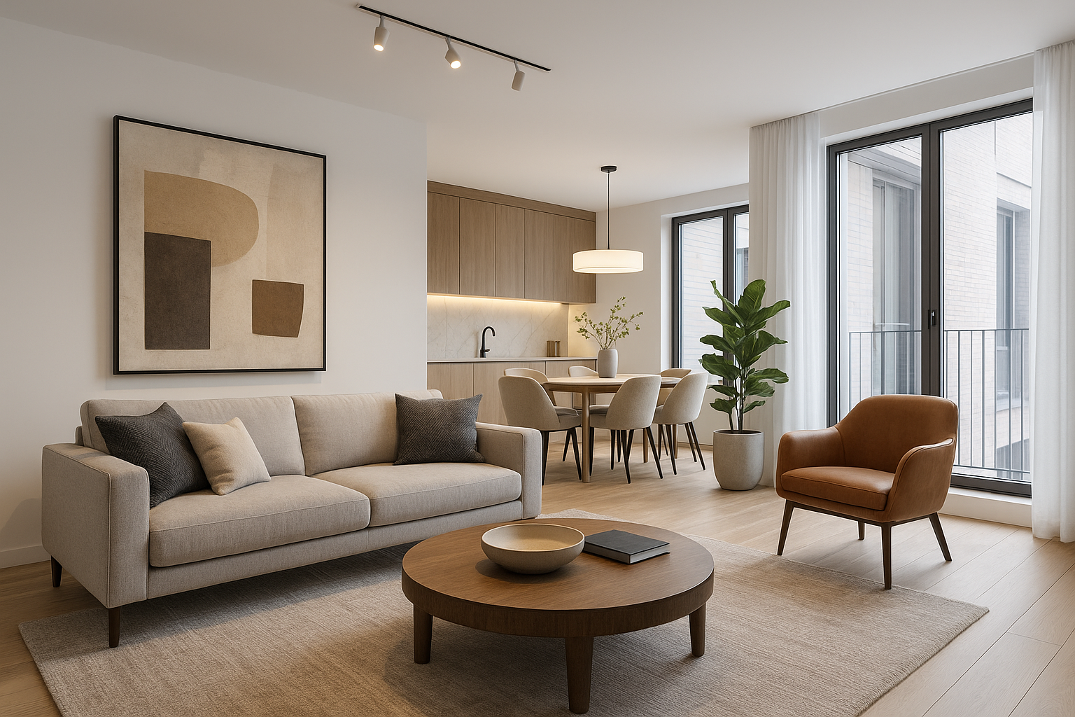 تصميم ديكور داخلي مميز لشقة - مشروع تشطيب في المنطقة الغربية لدى ب…