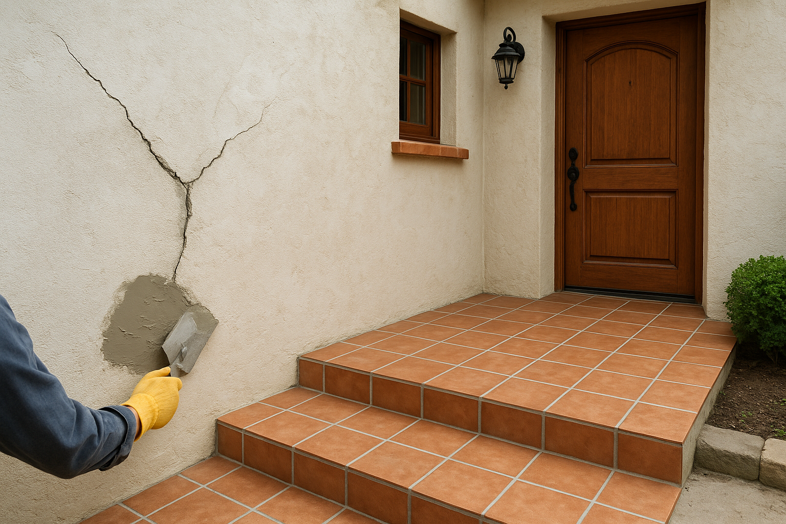 مشروع ترميم وصيانة: إصلاح تشققات - مشروع ترميم وصيانة في المنطقة ا…