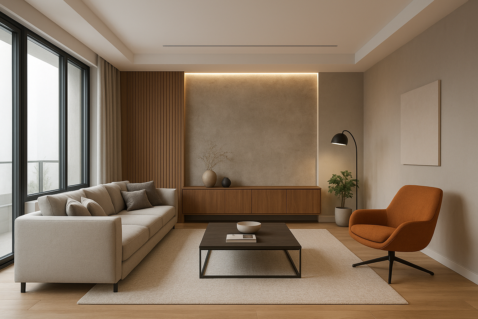 تشطيب ديكور عصري لشقة مميزة - مشروع تشطيب في المنطقة الوسطى لدى بو…