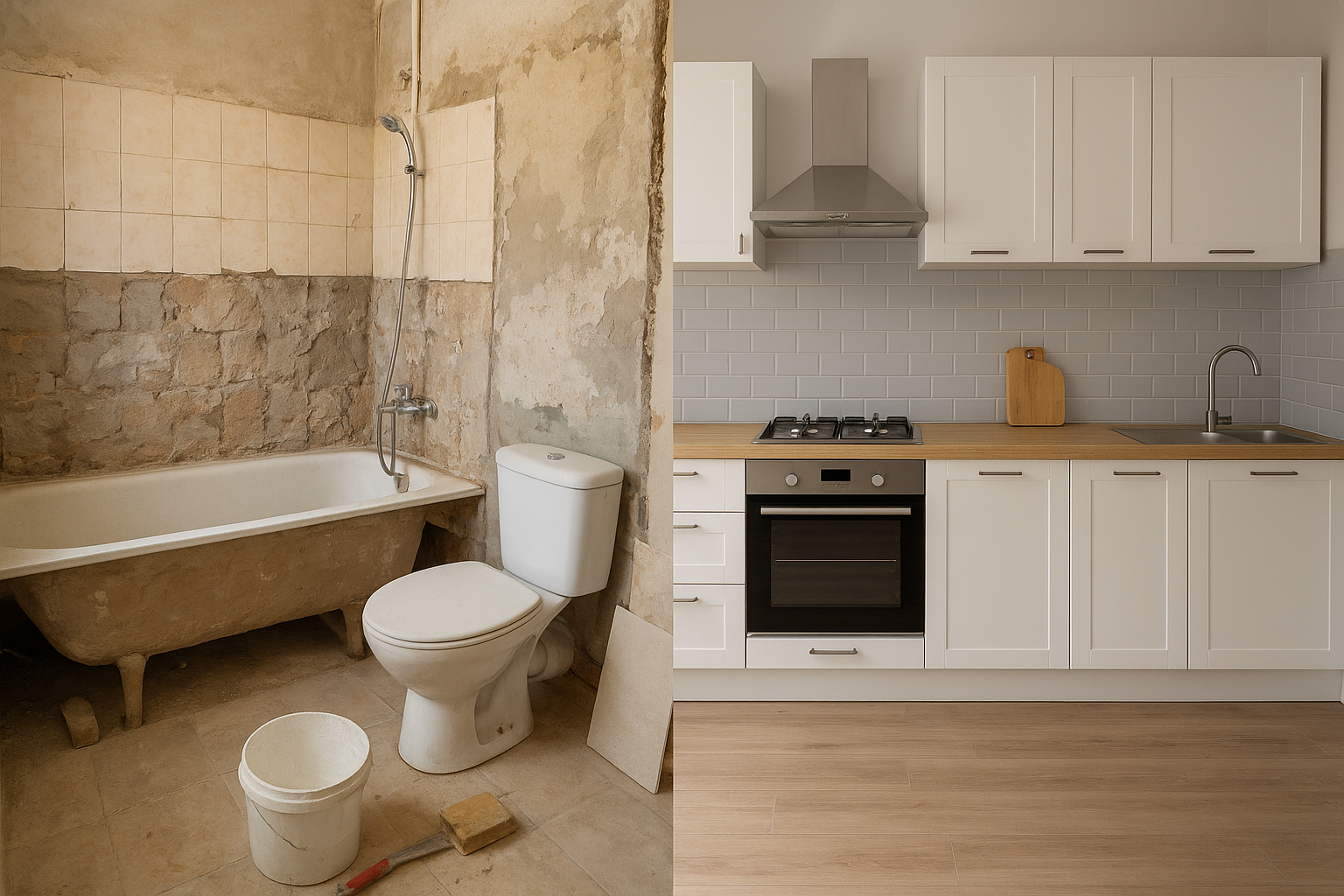 ترميم الحمام وتقفيل المطبخ لمشروع - مشروع ترميم وصيانة في المنطقة…