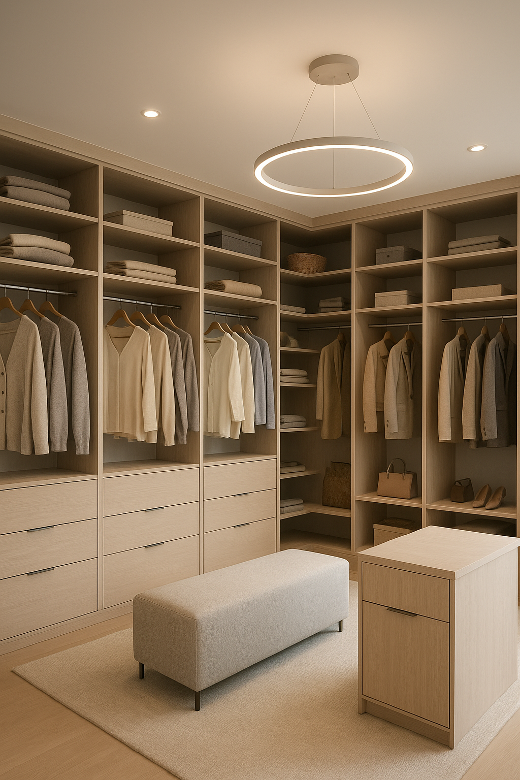 تصميم ديكور غرف ملابس عصري - مشروع ديكور في المنطقة الوسطى لدى بوا…