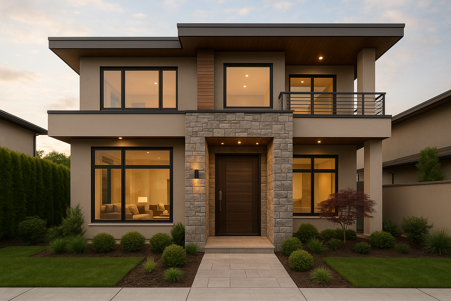تصميم ديكورات خارجية متميزة لواجهة - مشروع ترميم وصيانة في المنطق…