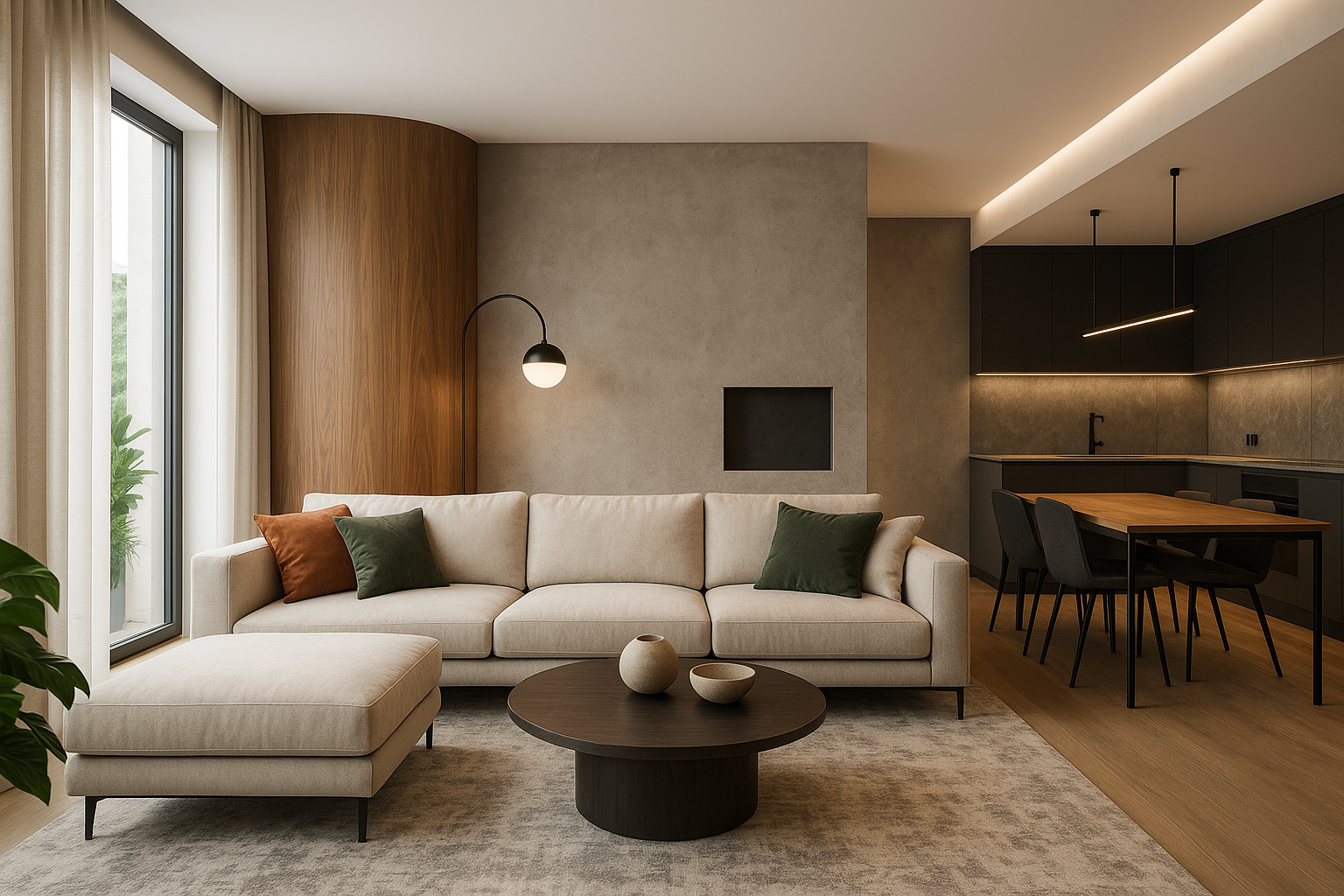 ديكور داخلي مبتكر لشقة حديثة - مشروع ديكور في المنطقة الغربية لدى…