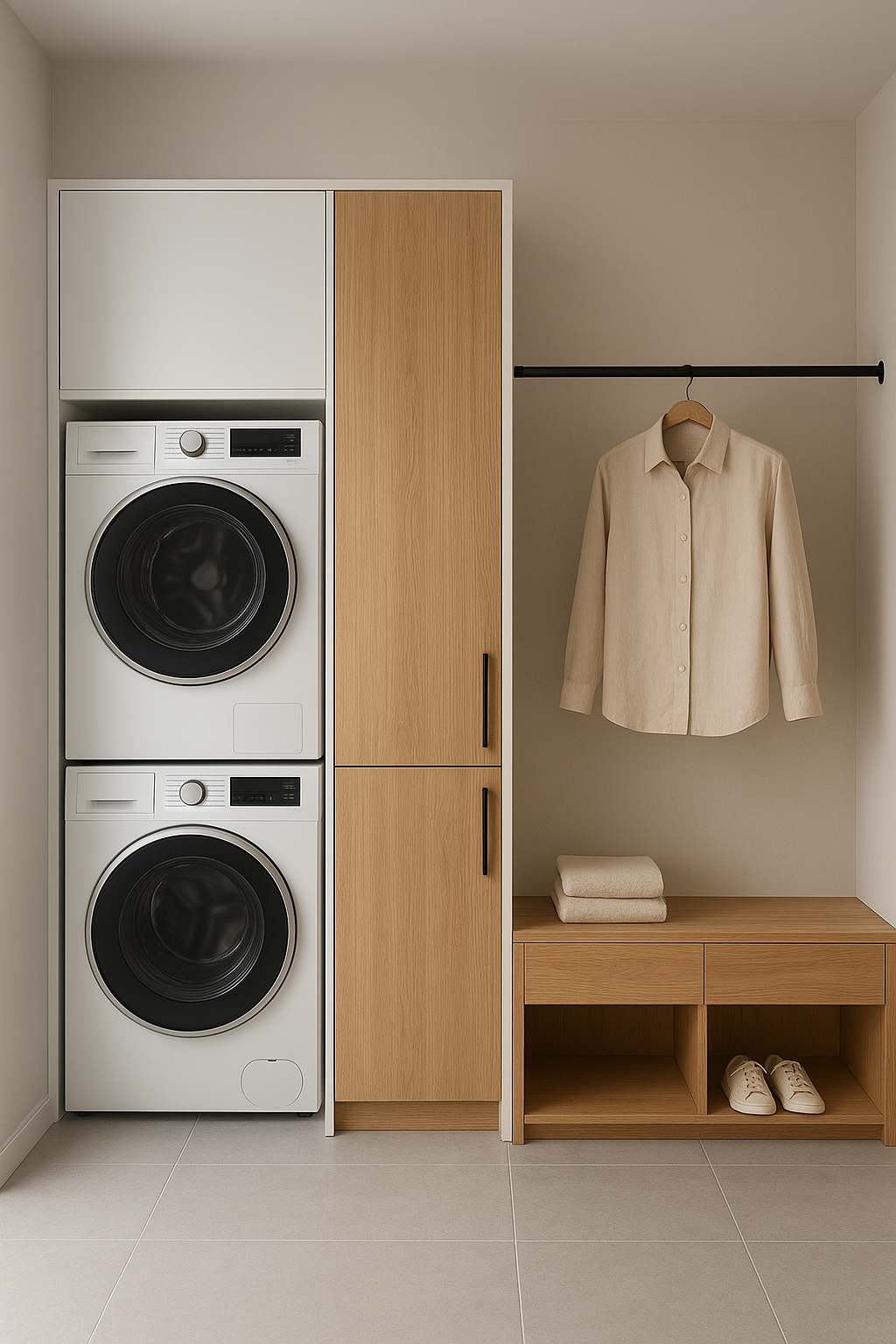 تصميم ديكور عصري لشاشة دولاب - مشروع ديكور في المنطقة الغربية لدى…