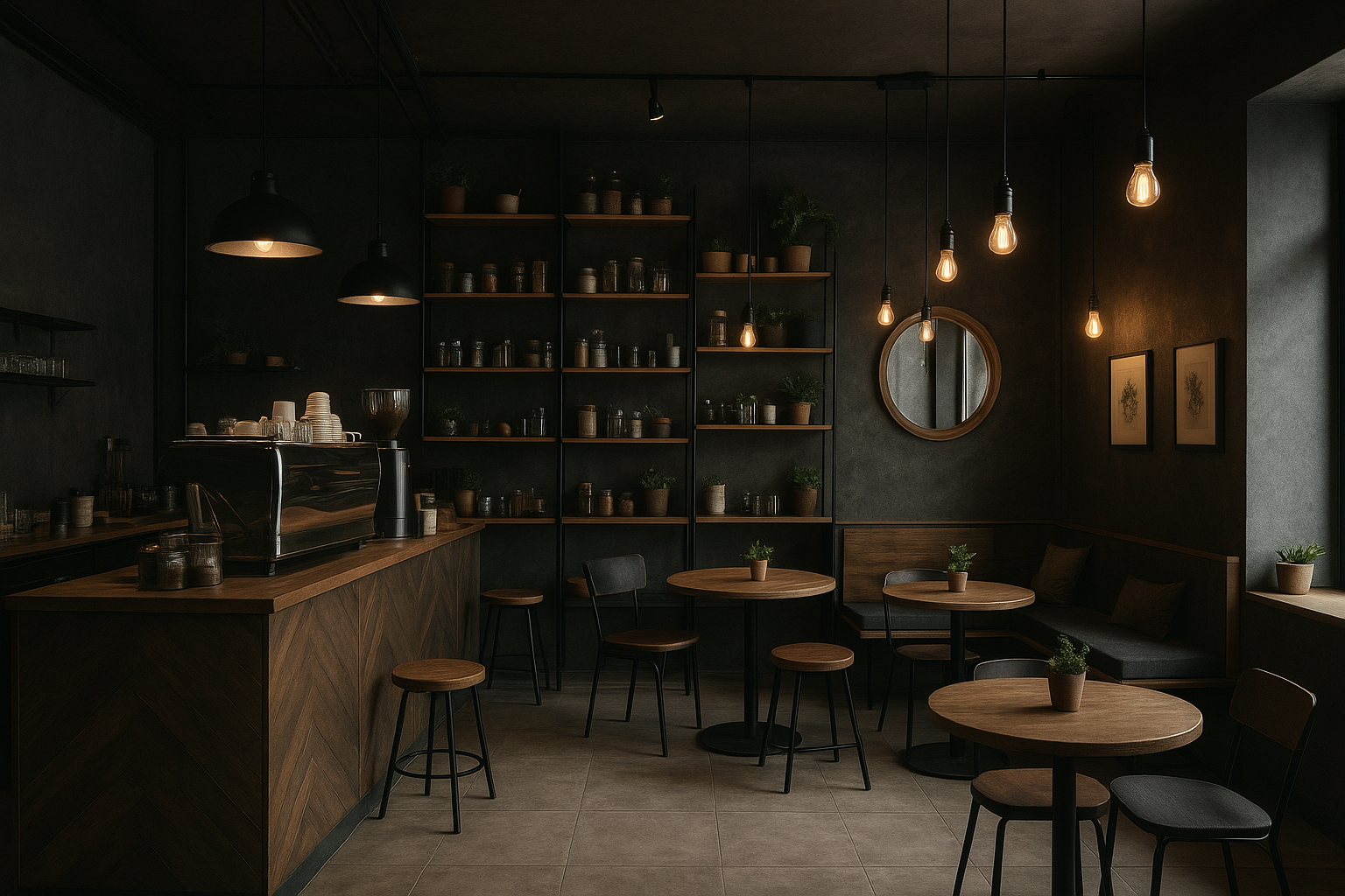 تصميم وتجهيز محل كوفي بمساحة - مشروع ديكور في المنطقة الغربية لدى…