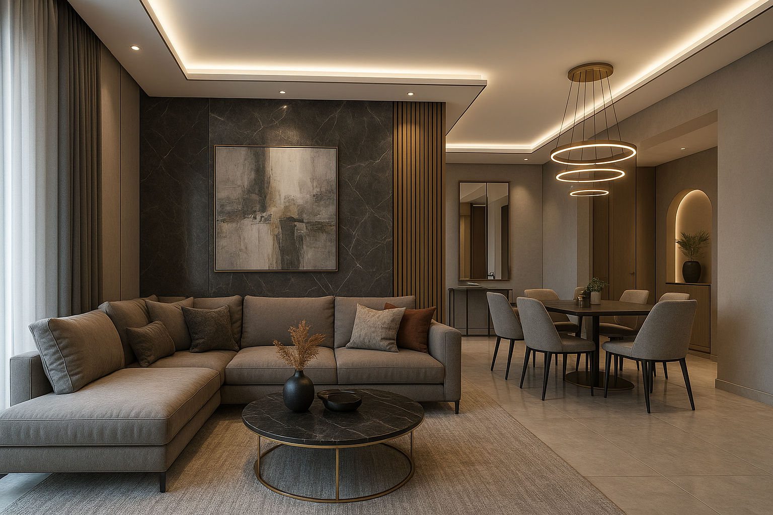 ديكور وتشطيب فخم لشقتك بأسلوب - مشروع تشطيب في المنطقة الوسطى لدى…