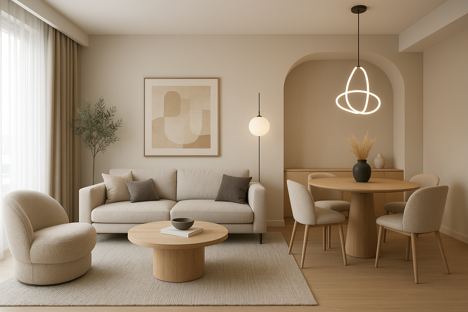 تصميم مبتكر لأثاث وديكور شقة - مشروع ديكور في المنطقة الشرقية لدى…