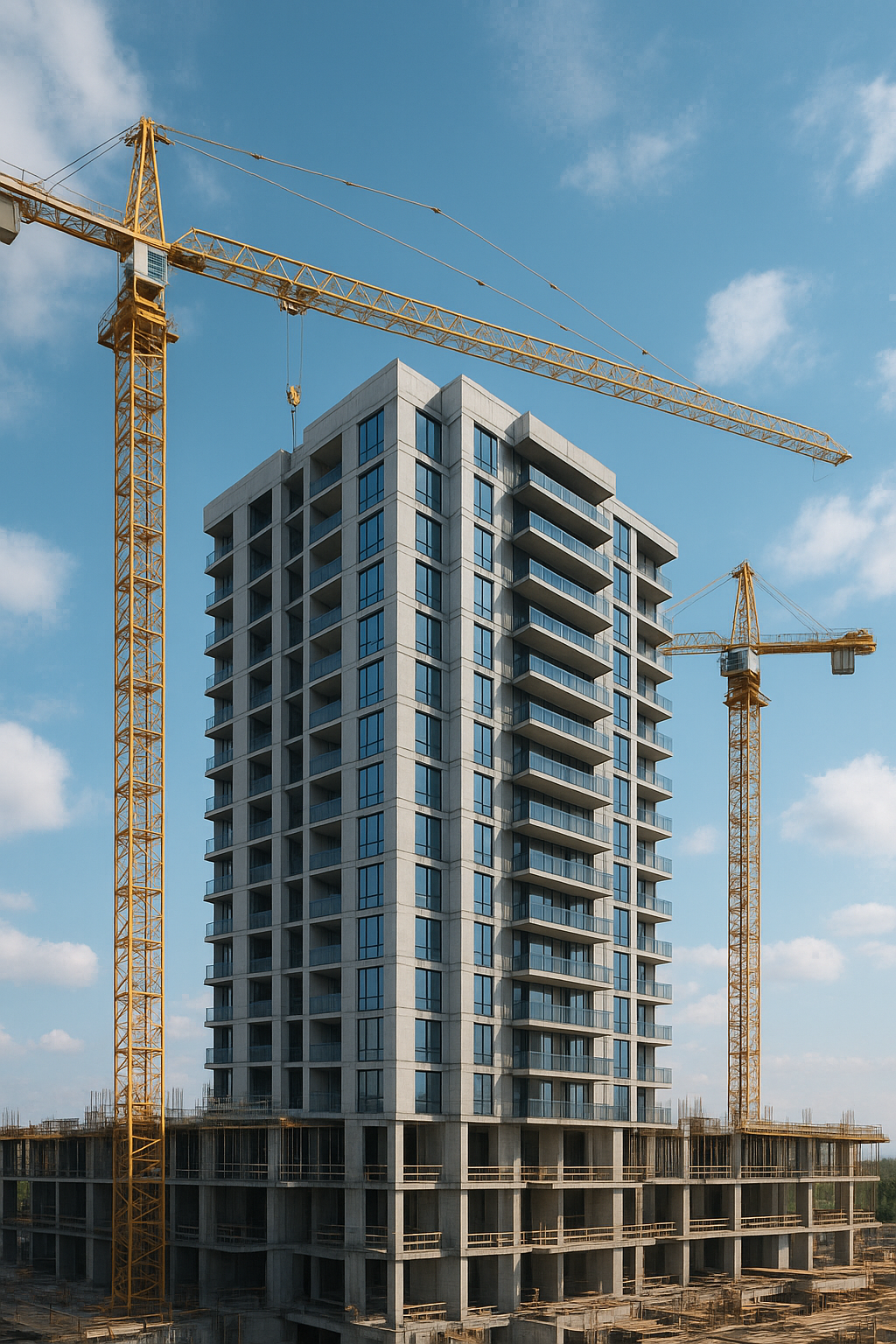 بناء برج سكني جديد بتصميم - مشروع بناء جديد في المنطقة الغربية لدى…