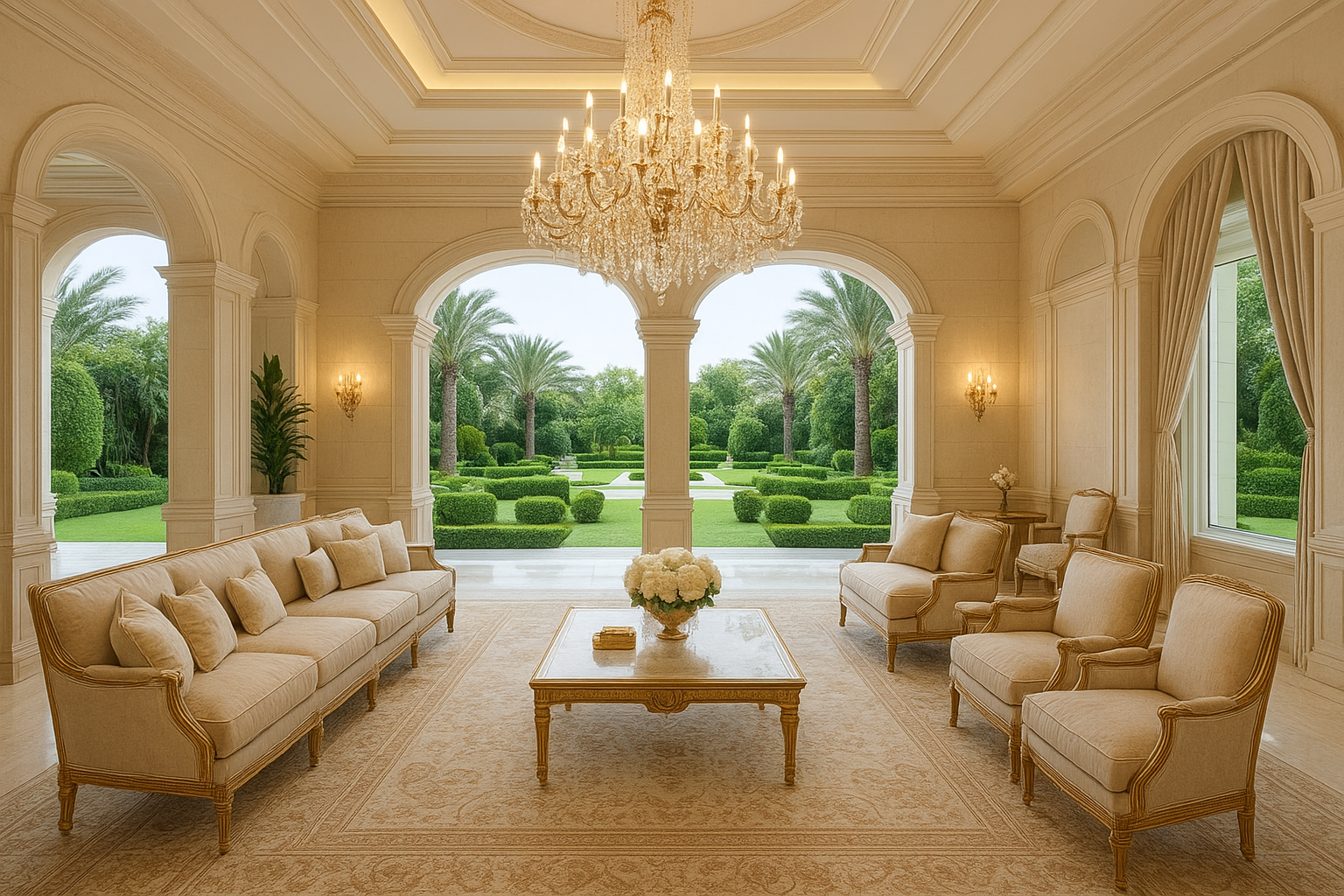 "تصميم ديكور داخلي فاخر لمجالس - مشروع ديكور في المنطقة الغربية لد…