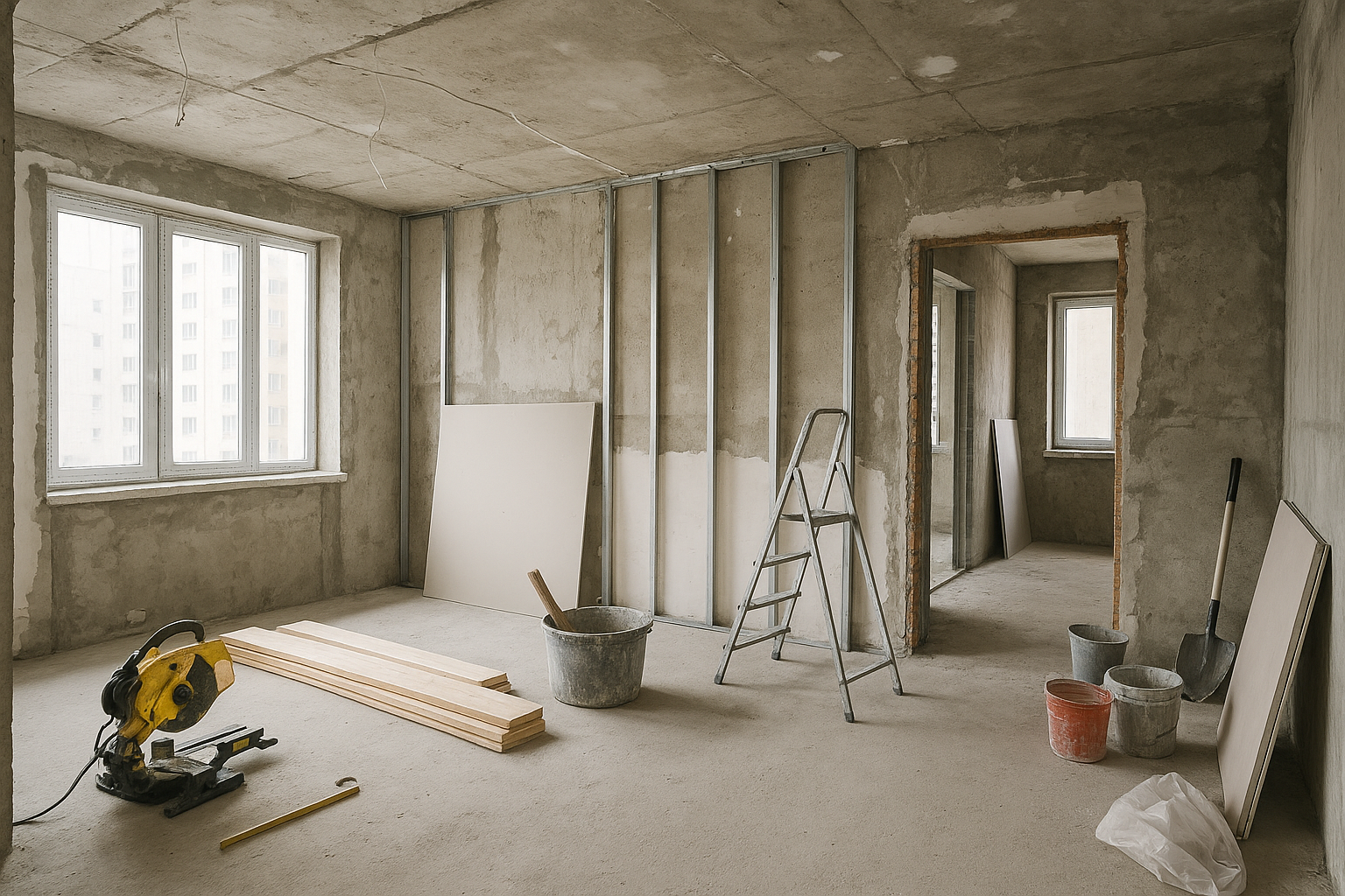 تصميم ديكور لشقة تحت الإنشاء - مشروع ديكور في المنطقة الغربية لدى…