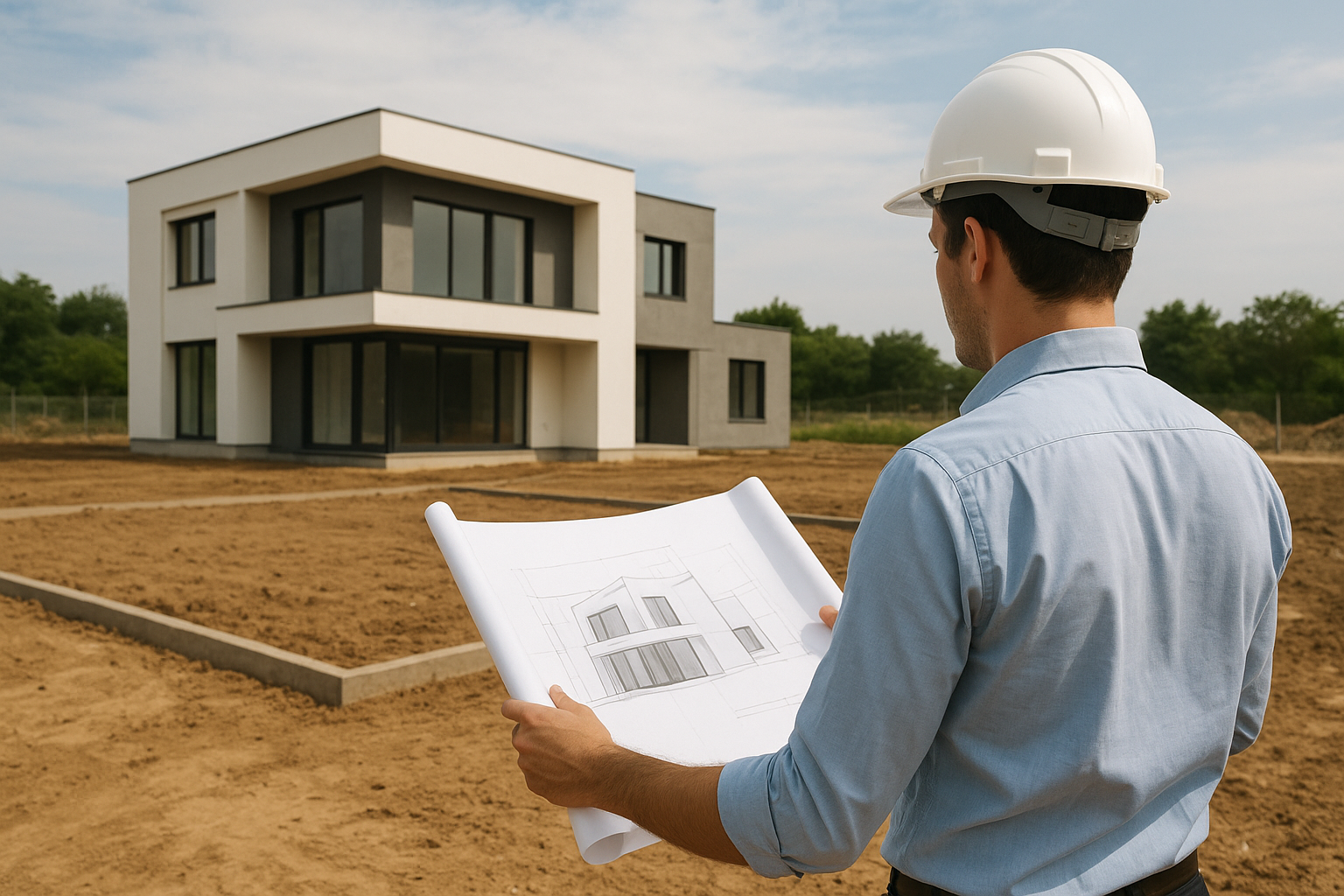 بناء جديد على قطعتي أرض: - مشروع بناء جديد في المنطقة الوسطى لدى بو…